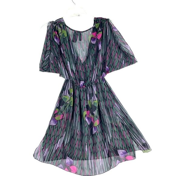 Bison Bisou womens casual sheer top medium NEW - Picture 4 of 7